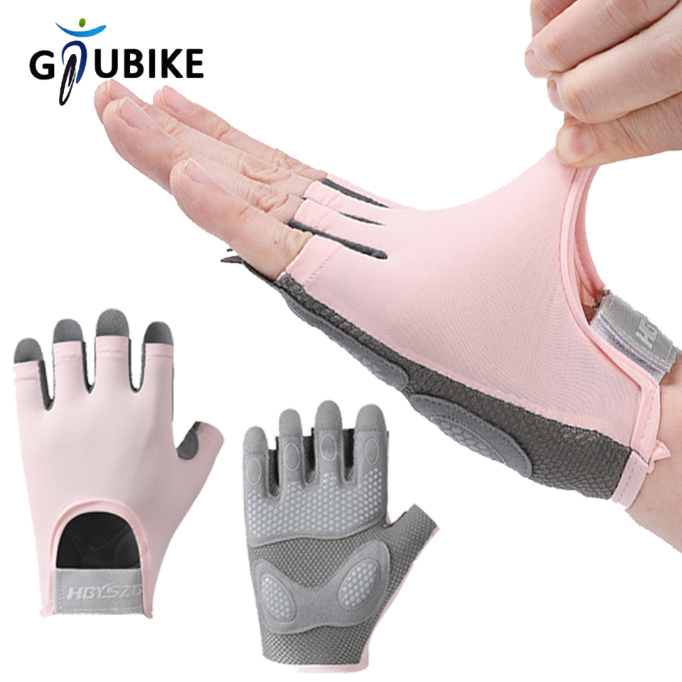 Workout Glove Gym - GTUBIKE 1 คู่ถุงมือออกกําลังกายผู้ชายผู้หญิงยิมยกฟิตเนสขี่จักรยานออกกําลังกายสายรัดข้อมือ Shock ดูดซับโฟม Pad