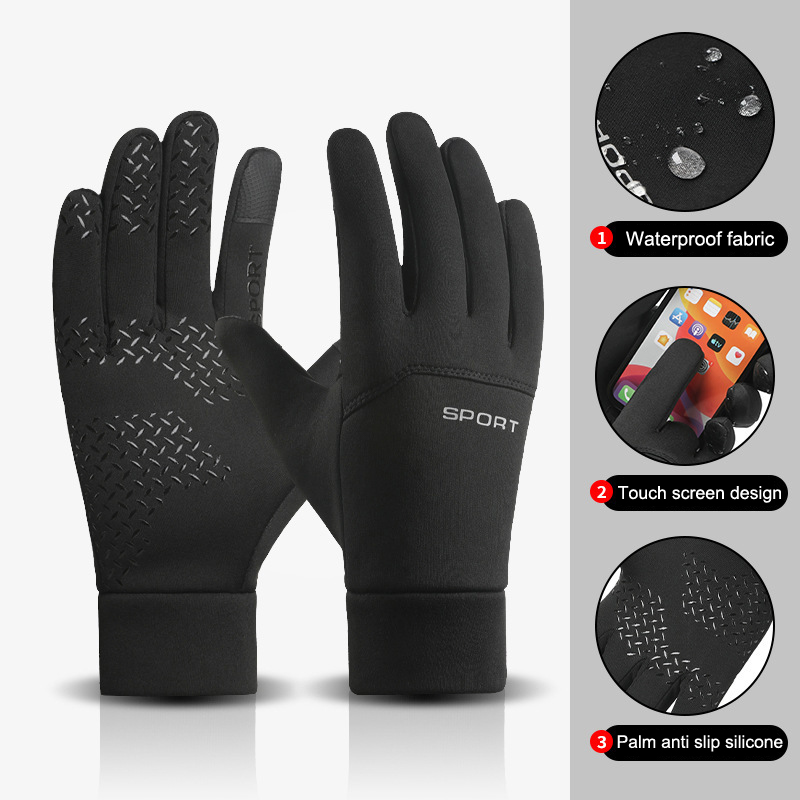 Magic Touch Glove - ถุงมือวิ่งกีฬากลางแจ้งฤดูหนาวแบบขายส่ง ถุงมือหน้าจอสัมผัสอุ่นสำหรับออกกำลังกายฟิตเนสแบบเต็มนิ้วสำหรับผู้ชาย ถุงมือวิเศษ