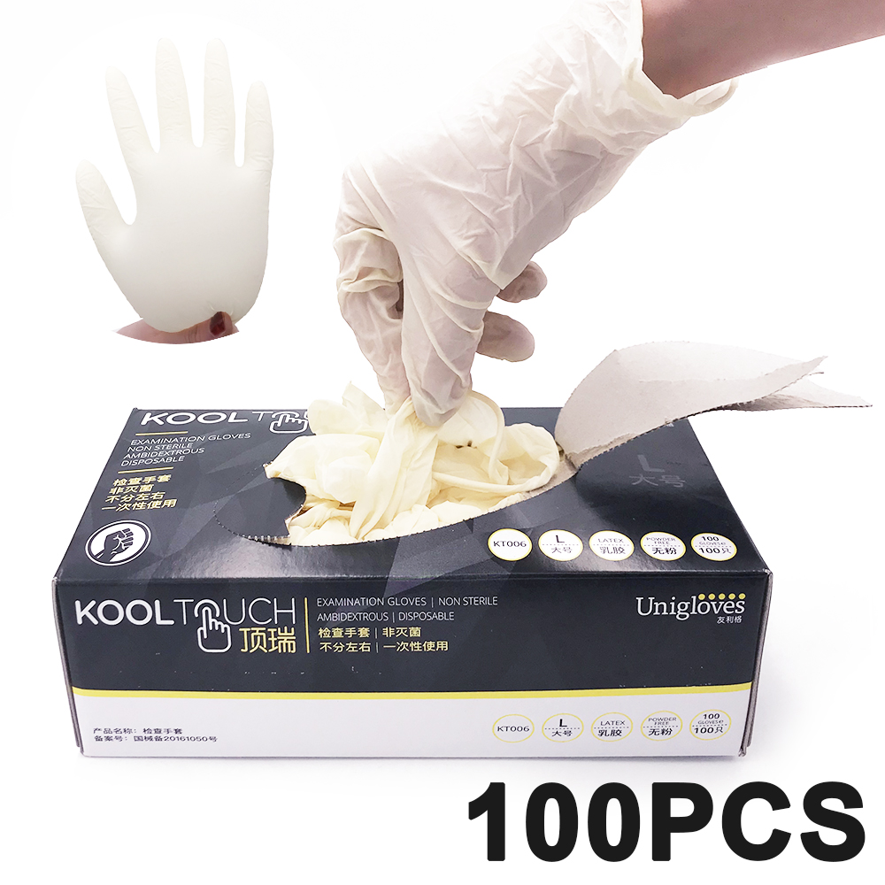 Exam Glove Nitrile - 100 Pcs ถุงมือไนไตรล์ Touch Screen ฟรียาง