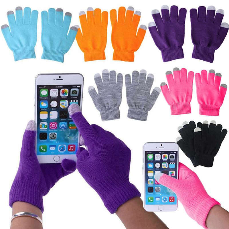 Touchscreen Glove Capacitive - ถุงมือถักแบบคาปาซิทีฟสำหรับฤดูหนาวแบบ unisex อุ่นมือสำหรับสมาร์ทโฟนหน้าจอสัมผัส - ถุงมือโทรศัพท์ MX8