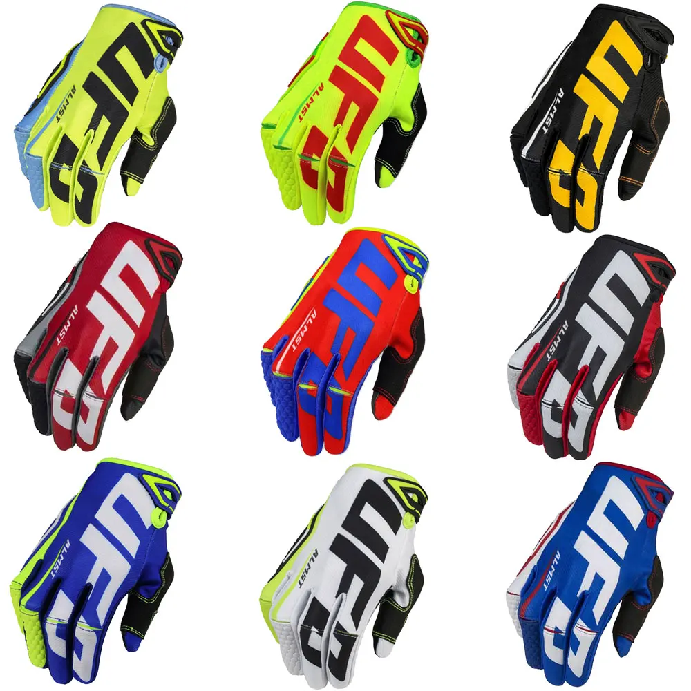 Cycling Glove Padded - Ufo AlmstจักรยานเสือภูเขาถุงมือAnti-Slip Full Fingerถุงมือรถจักรยานยนต์MTBผู้ชายผู้หญิงBreathable Anti-Shock BMXถุงมือวิบาก
