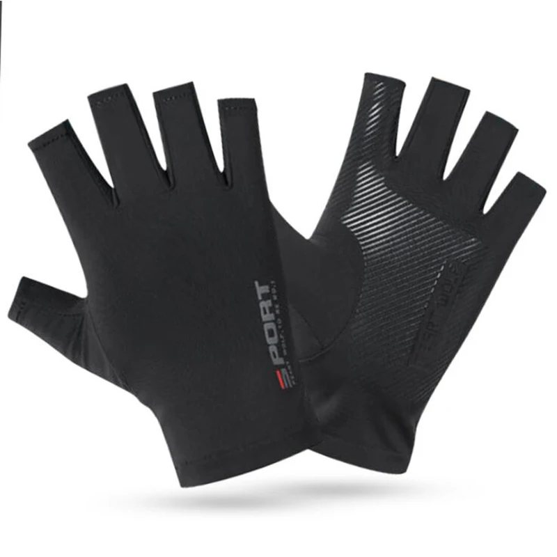Cycling Glove Padded - 1 คู่ Half Finger ถุงมือขี่จักรยาน Anti-SLIP