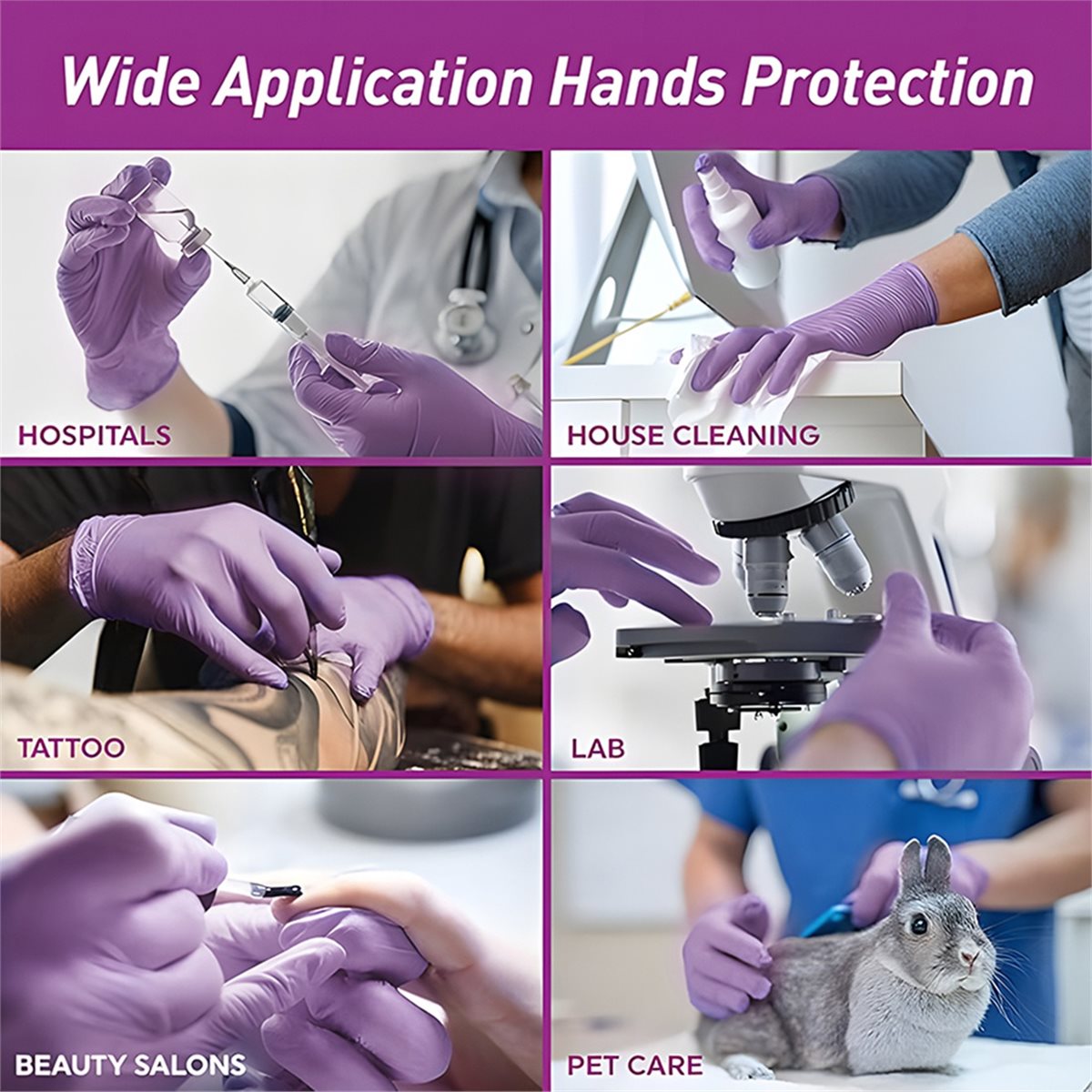 Exam Glove Nitrile - ถุงมือไนไตรล์แบบใช้แล้วทิ้ง 100 ชิ้น รุ่นใหม่ ปี 2026