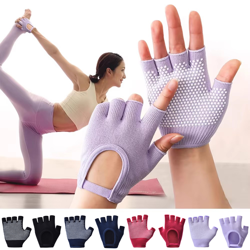 Workout Glove Gym - ถุงมือปั่นจักรยานระบายอากาศได้ดี ถุงมือฟิตเนสสำหรับผู้หญิง ถุงมือออกกำลังกาย ยกน้ำหนัก โยคะ เพาะกาย