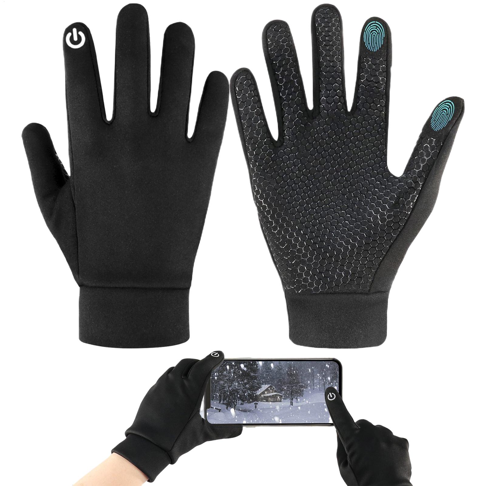 Winter Glove Insulated - ถุงมือฤดูหนาวสำหรับเด็ก ถุงมือหน้าจอสัมผัส ถุงมืออุ่นสำหรับเด็ก ถุงมือกันหนาวสำหรับวิ่ง ปั่นจักรยาน เล่นสกี