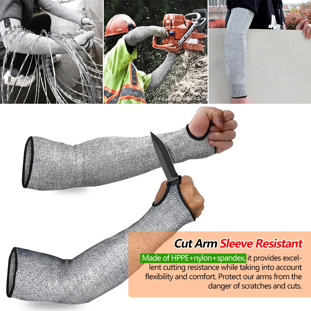Cut Resistant Glove - ปลอกแขนนิรภัยแขนทํางานถุงมือป้องกันข้อมือ Anti Cut Guard Bracers การป้องกันแขนระดับ