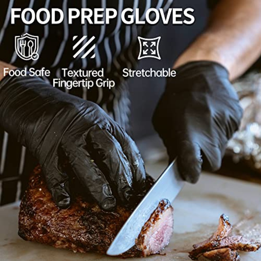 ถุงมือตรวจโรคไนไตรล์สีดำทางการ - Exam Glove Nitrile บทวิจารณ์และราคา