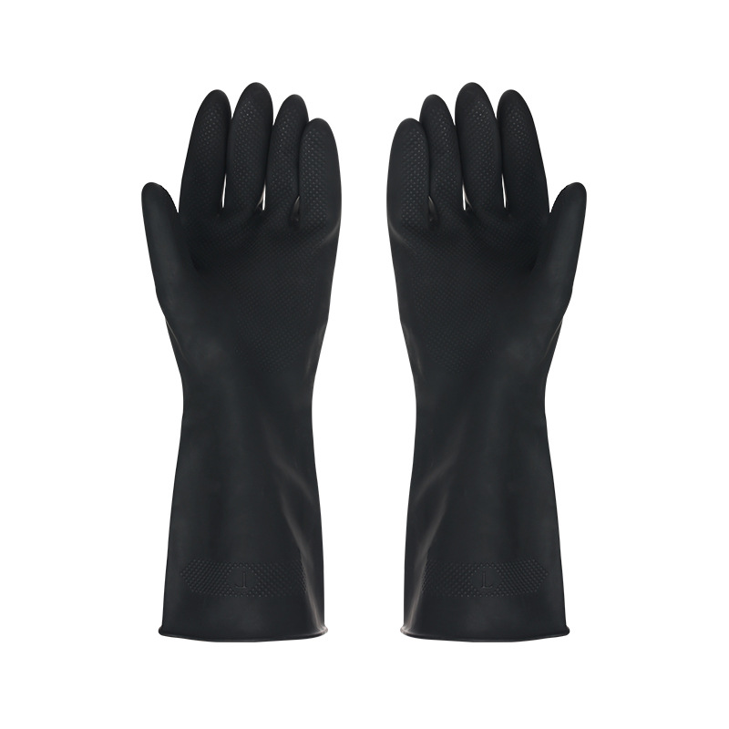 1คู่ถุงมือสีดำบ้านทำความสะอาดถ - Dish Glove Rubber บทวิจารณ์และราคา