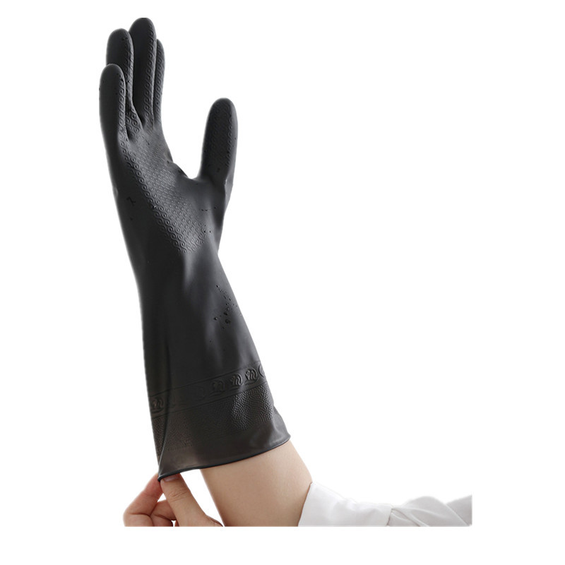 1คู่ถุงมือสีดำบ้านทำความสะอาดถ - Dish Glove Rubber บทวิจารณ์และราคา
