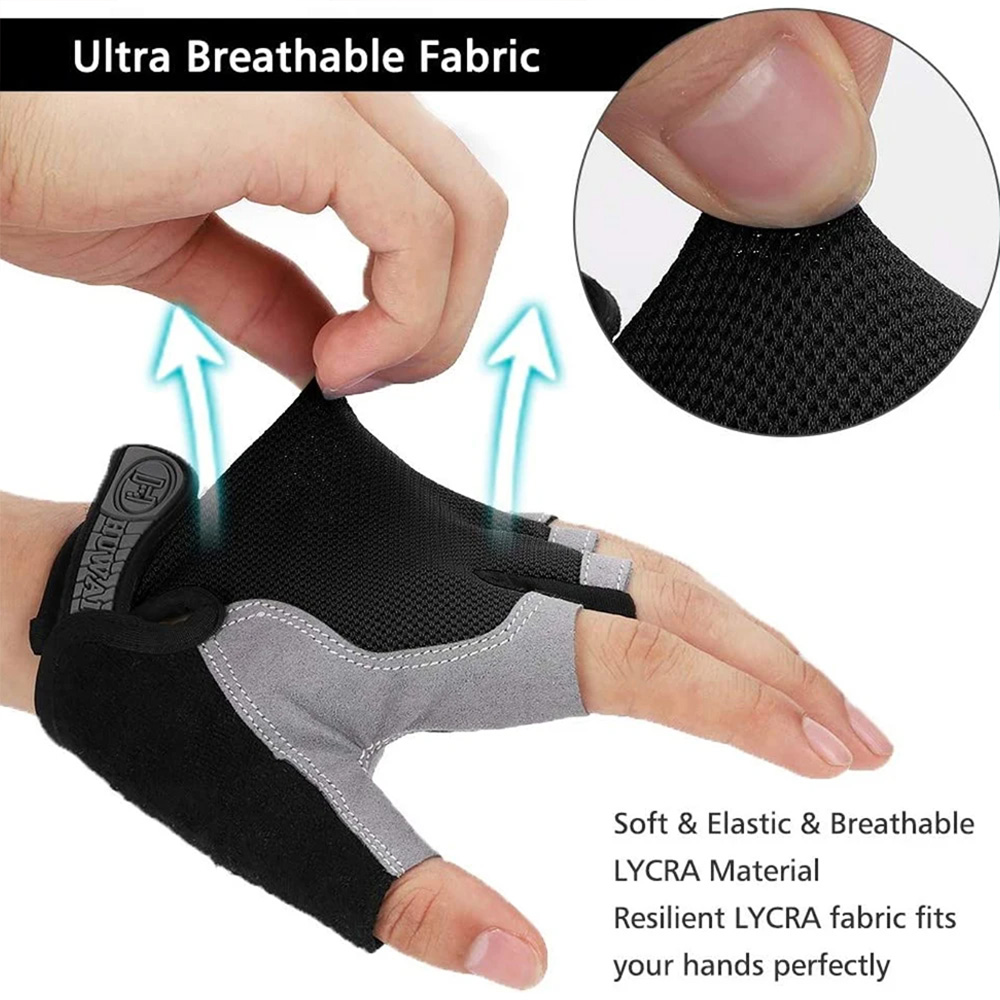 ถุงมือฝึกซ้อมแบบครึ่งนิ้วกันลื - Workout Glove Gym บทวิจารณ์และราคา