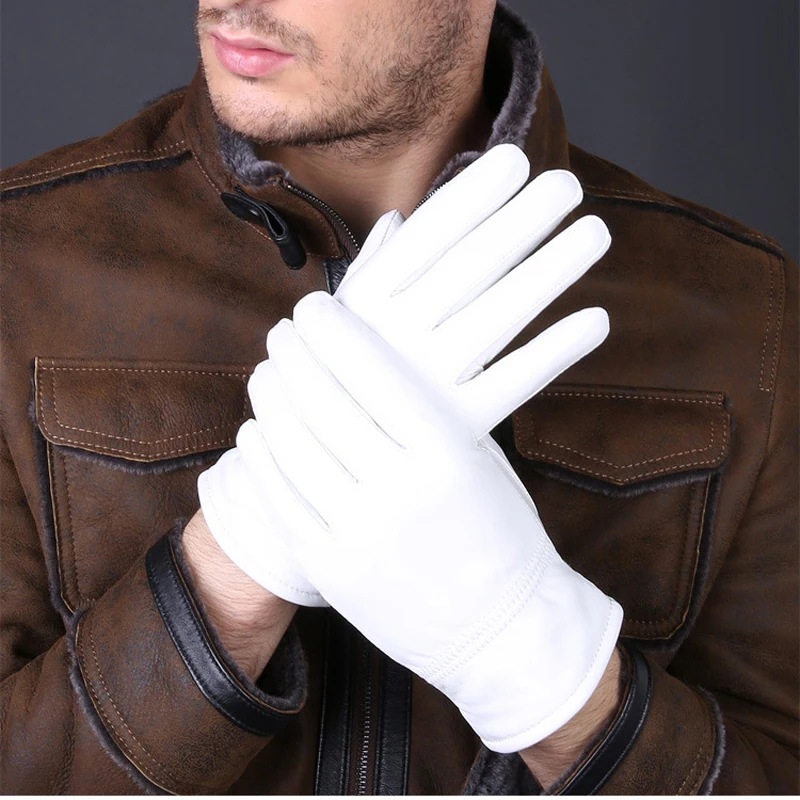 2025 ฤดูหนาวของแท้หนังสีขาวถุง - Leather Driving Glove บทวิจารณ์และราคา