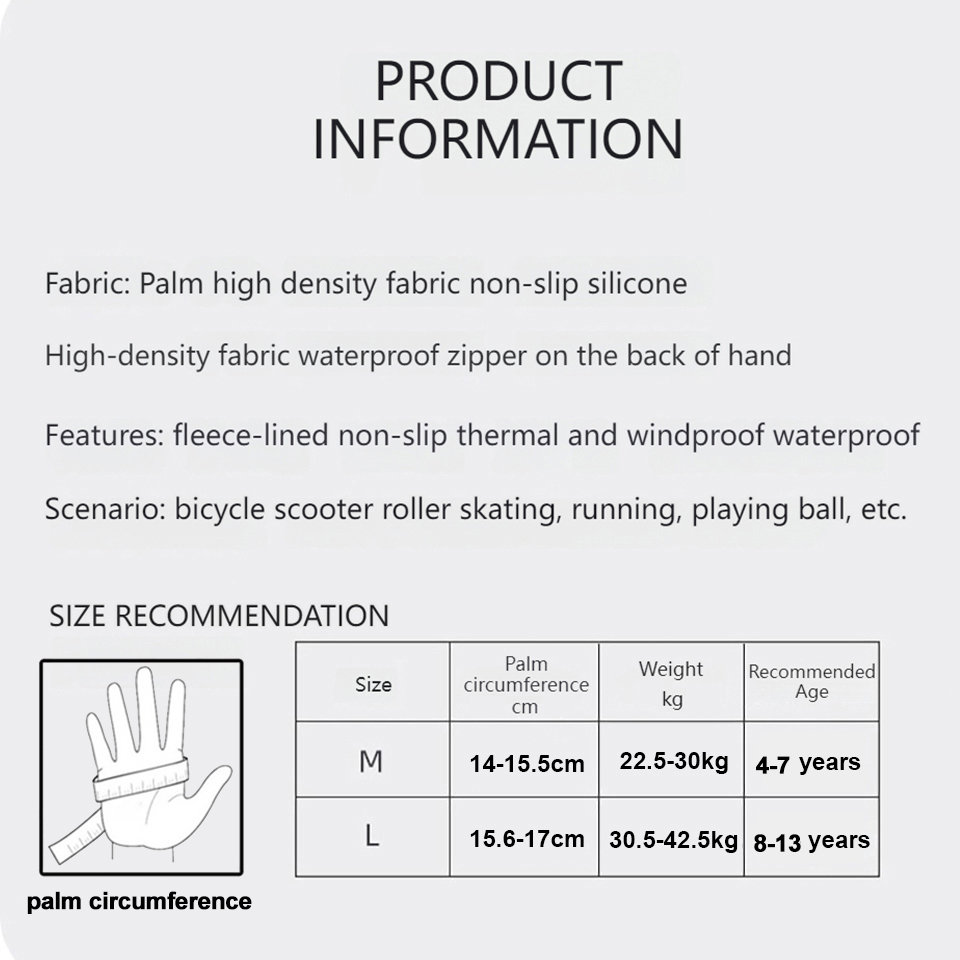 ถุงมือเด็ก GTUBIKE ถุงมือปั่นจ - Ski Glove Waterproof บทวิจารณ์และราคา