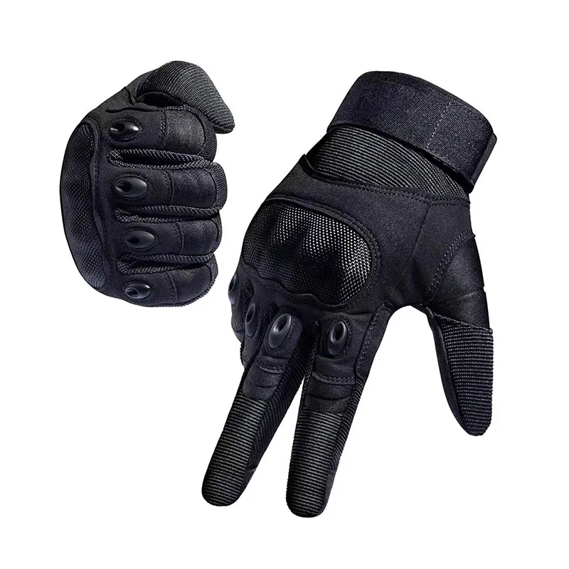 ผู้ชายเต็มนิ้วยุทธวิธีถุงมือหน - Motorcycle Glove Knuckle บทวิจารณ์และราคา