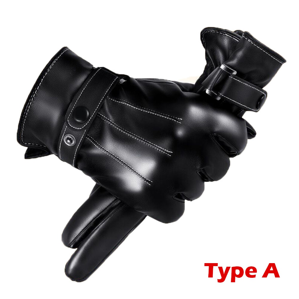 1 คู่ถุงมือฤดูหนาวอุ่นขับรถรถจ - Leather Driving Glove บทวิจารณ์และราคา