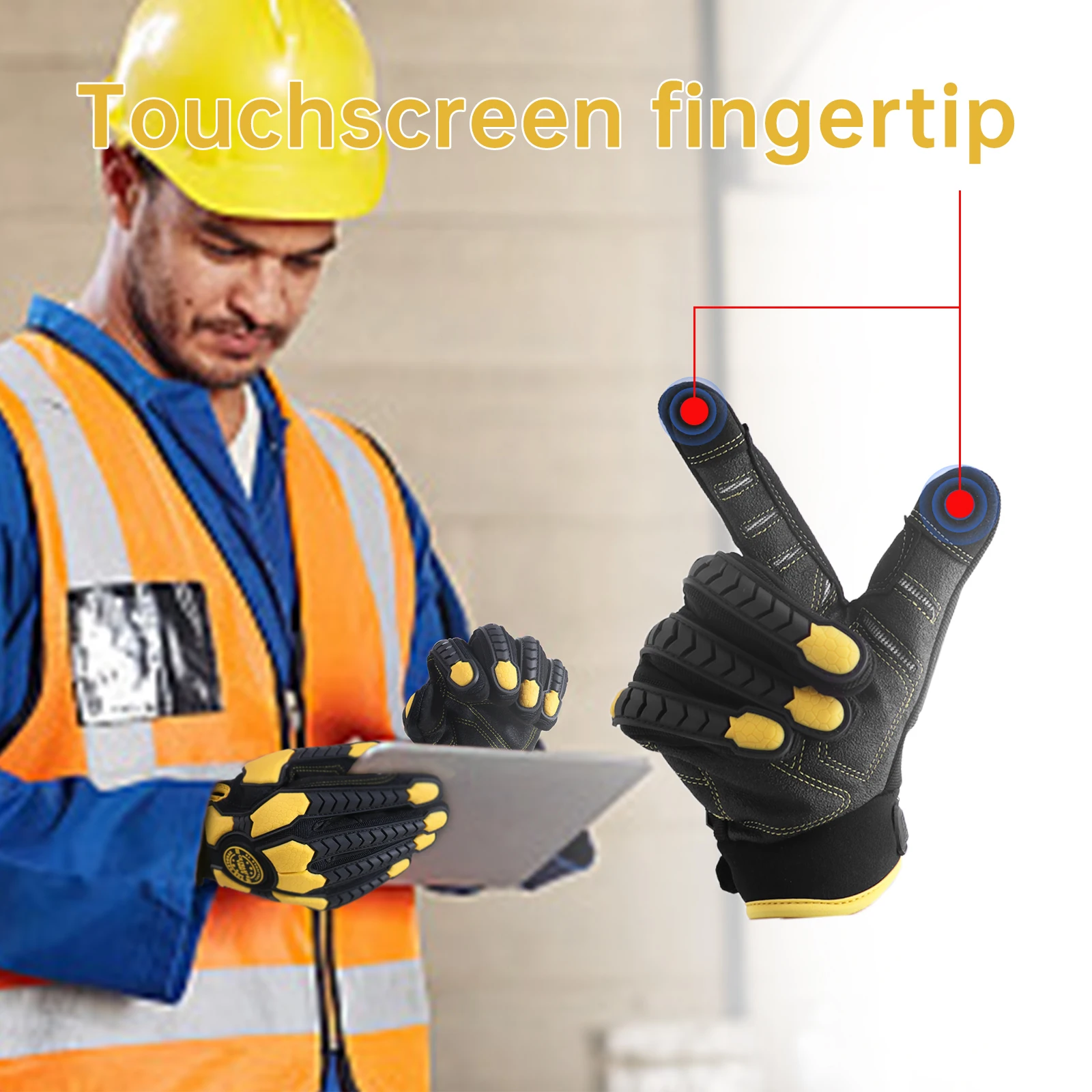 ถุงมือทำงานแบบหนาพิเศษ ป้องกัน - Work Glove Impact บทวิจารณ์และราคา