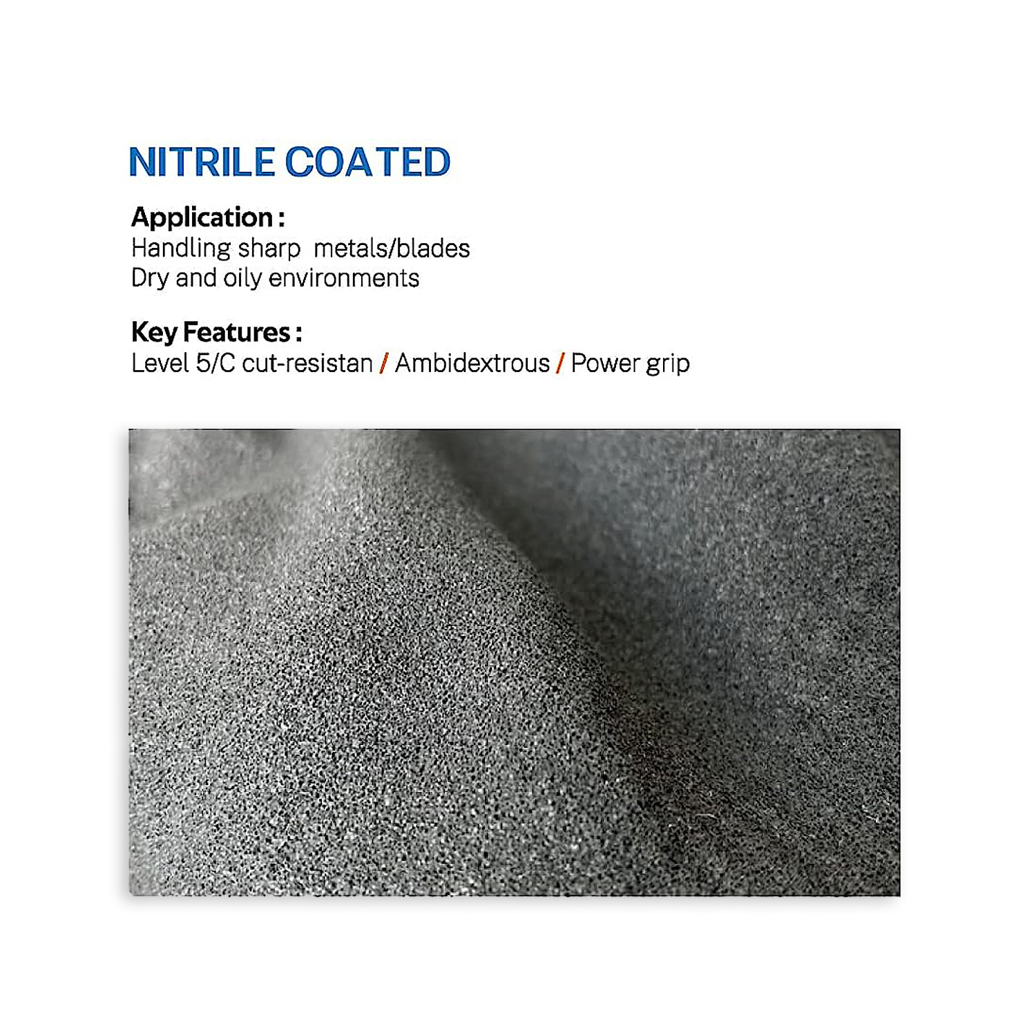 1/3 คู่, ถุงมือกันบาดระดับ 5,  - Nitrile Mechanic Glove บทวิจารณ์และราคา