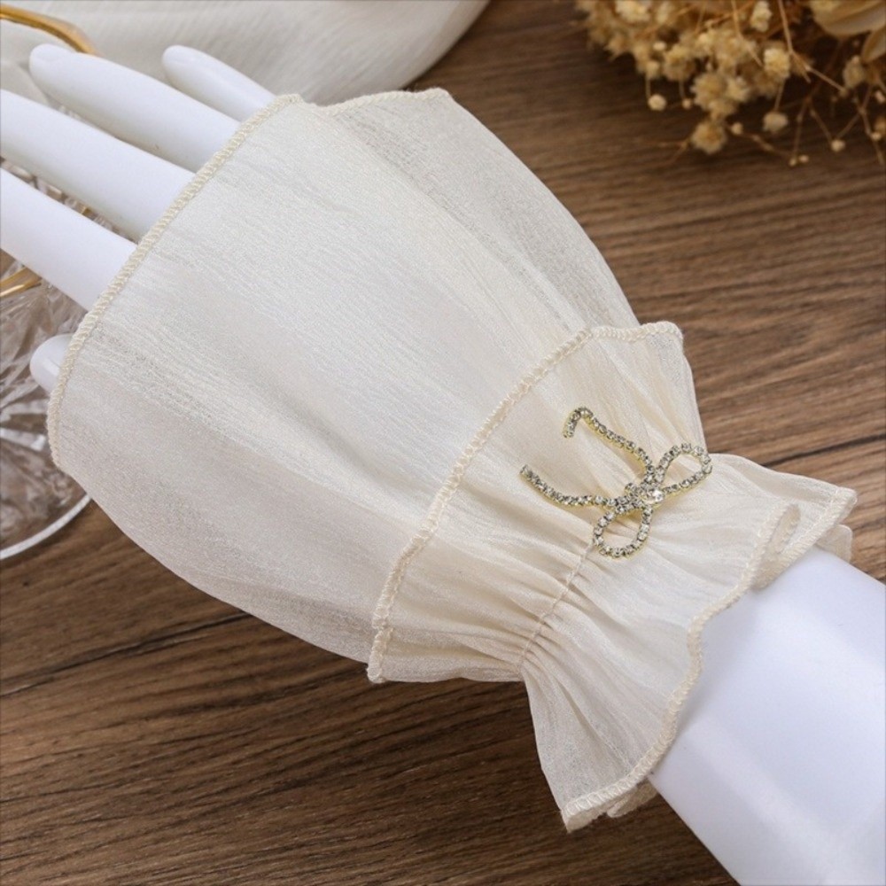 ปลอกแขนแบบจับจีบระบายได้ ถอดออ - Fingerless Glove Knit บทวิจารณ์และราคา