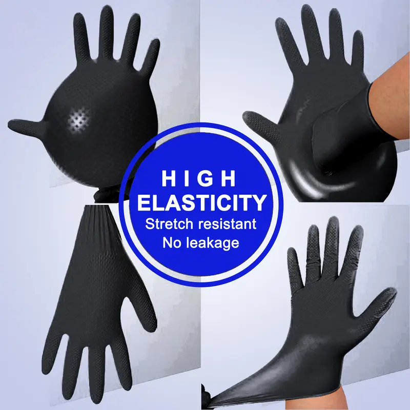 ถุงมือไนไตรล์แบบใช้แล้วทิ้งสีส - Rubber Glove Cleaning บทวิจารณ์และราคา