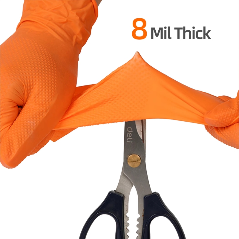 8mil Heavy Duty อุตสาหกรรมถุงม - Nitrile Mechanic Glove บทวิจารณ์และราคา