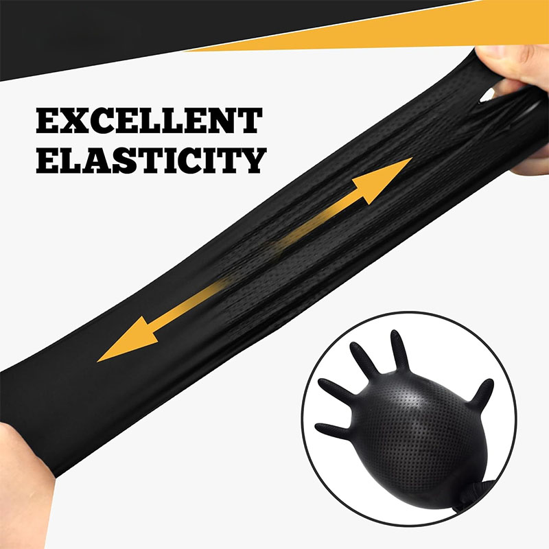ถุงมือไนไตรล์สีดำสำหรับงานหนัก - Nitrile Mechanic Glove บทวิจารณ์และราคา