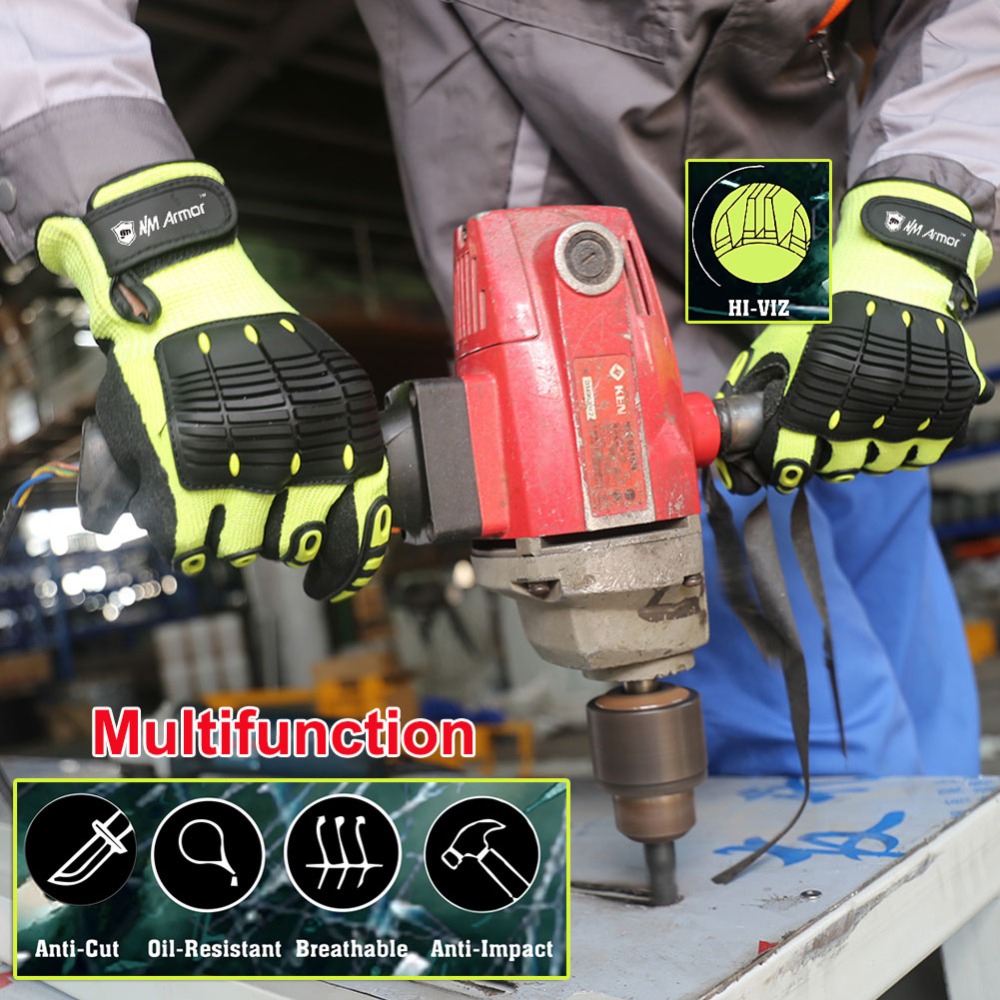 NMSafety คุณภาพสูงถุงมือ Shock - Work Glove Impact บทวิจารณ์และราคา