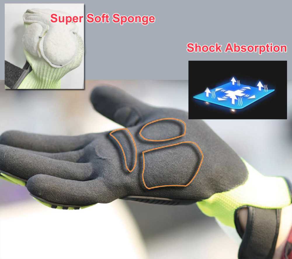 NMSafety คุณภาพสูงถุงมือ Shock - Work Glove Impact บทวิจารณ์และราคา