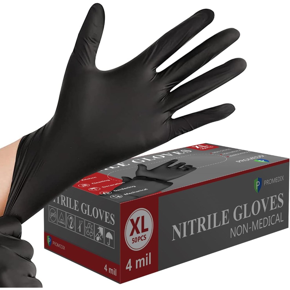 ถุงมือไนไตรล์แบบใช้แล้วทิ้ง 4  - Exam Glove Nitrile บทวิจารณ์และราคา