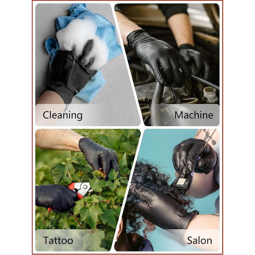 ถุงมือไนไตรล์แบบใช้แล้วทิ้ง 4  - Exam Glove Nitrile บทวิจารณ์และราคา