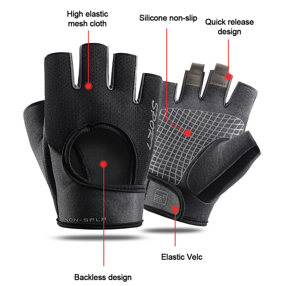 ถุงมือปั่นจักรยานแบบครึ่งนิ้ว  - Workout Glove Gym บทวิจารณ์และราคา