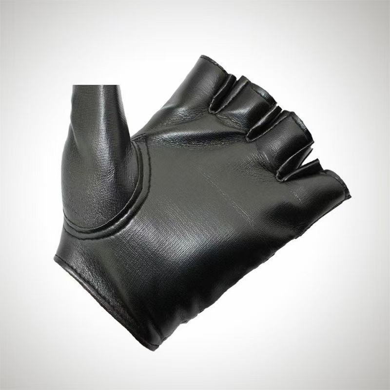 ถุงมือหนังเทียมแบบครึ่งนิ้วสำห - Leather Driving Glove บทวิจารณ์และราคา
