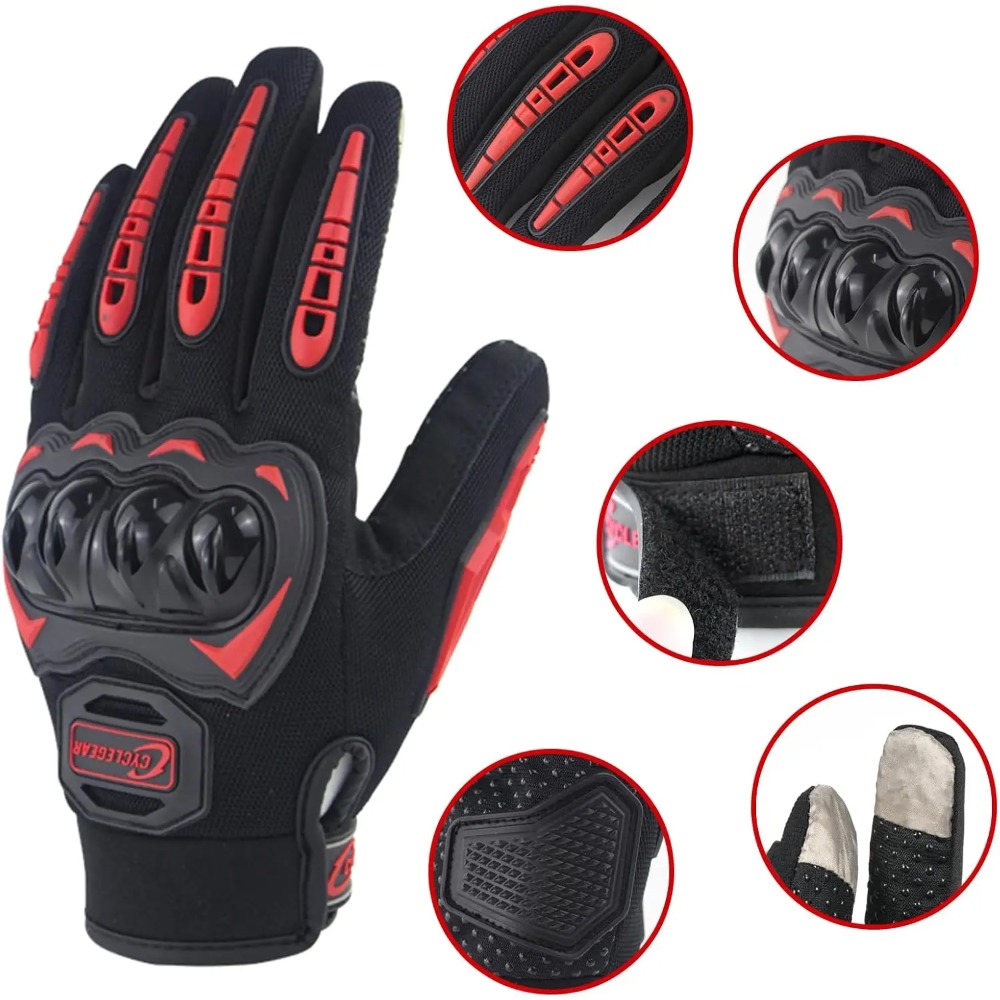 ถุงมือมอเตอร์ไซค์ ถุงมือขี่มอเ - Motorcycle Glove Knuckle บทวิจารณ์และราคา