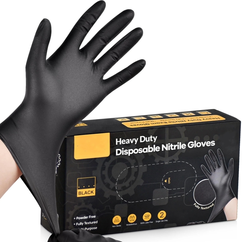 20PCS สีดําถุงมือไนไตรล์แบบใช้ - Latex Disposable Glove บทวิจารณ์และราคา