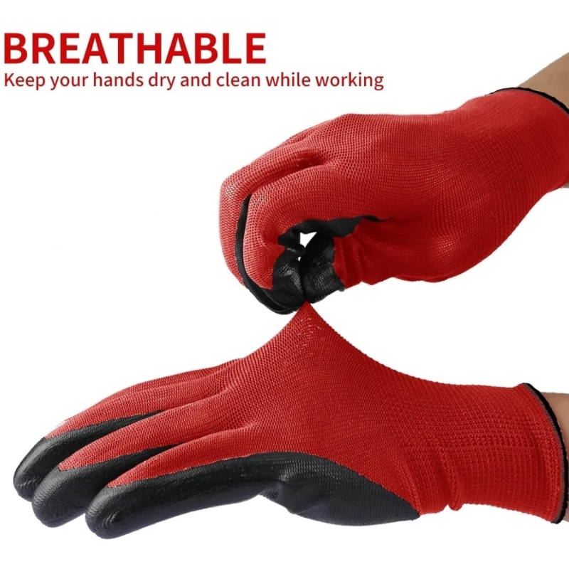 ถุงมือทำงานนิรภัยเคลือบไนไตรล์ - Nitrile Mechanic Glove บทวิจารณ์และราคา
