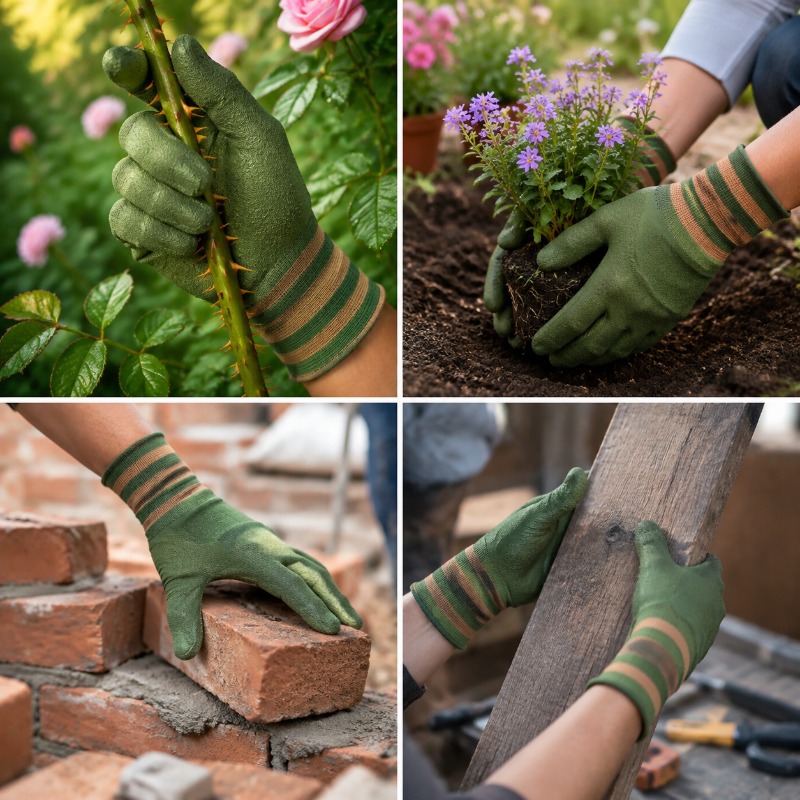 ถุงมือทำสวนอเนกประสงค์ ป้องกัน - Gardening Glove Waterproof บทวิจารณ์และราคา