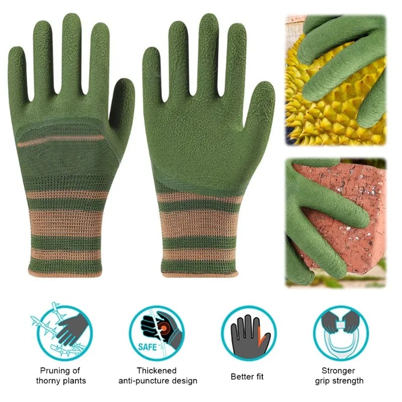 ถุงมือทำสวนอเนกประสงค์ ป้องกัน - Gardening Glove Waterproof บทวิจารณ์และราคา