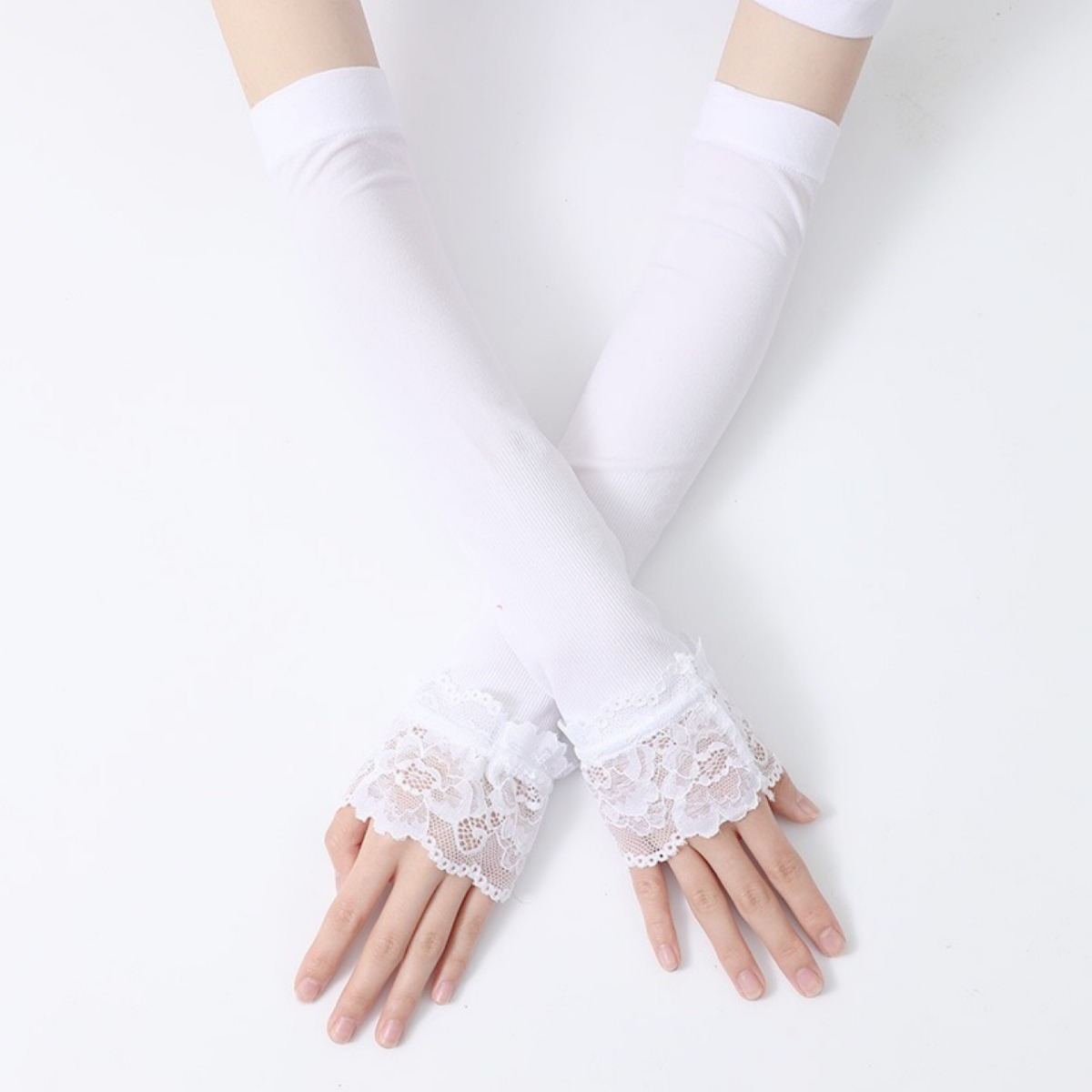 ถุงมือยาวสำหรับผู้หญิงแบบไม่มี - Fingerless Glove Knit บทวิจารณ์และราคา