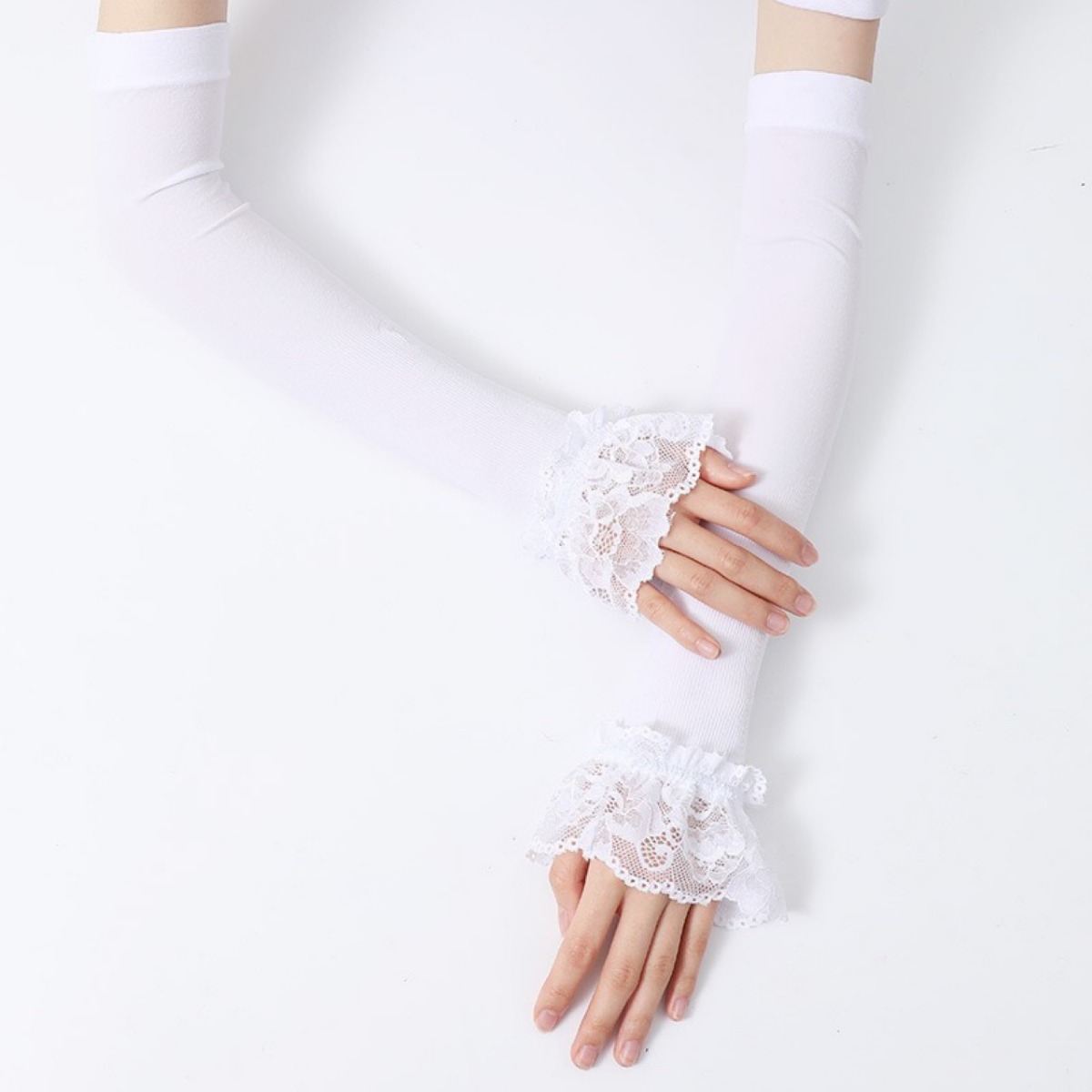 ถุงมือยาวสำหรับผู้หญิงแบบไม่มี - Fingerless Glove Knit บทวิจารณ์และราคา