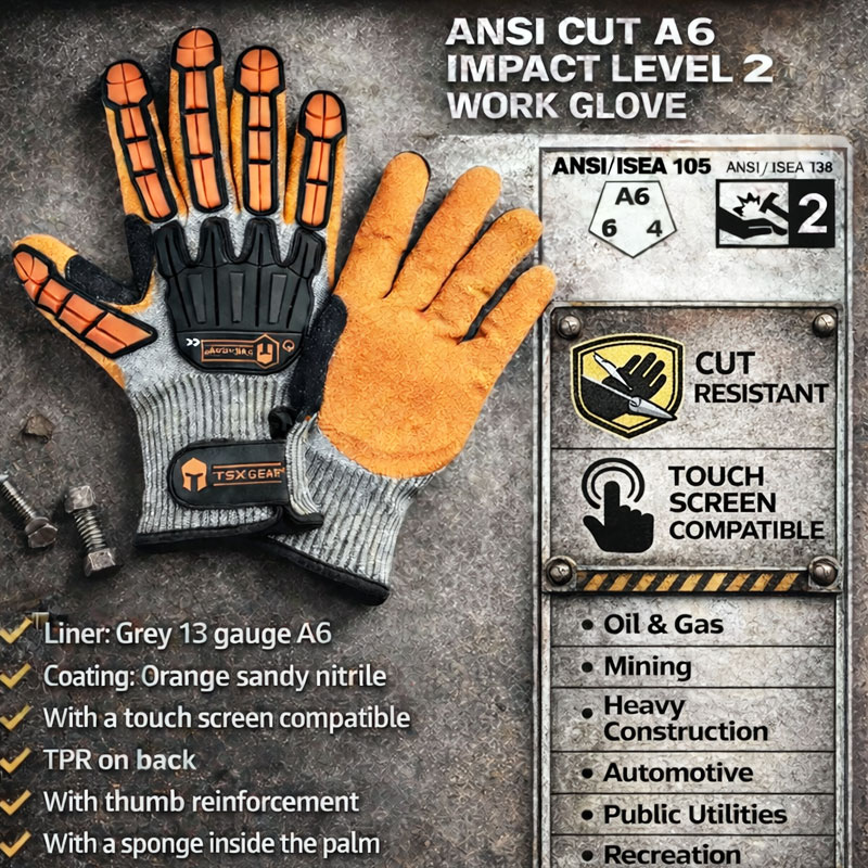 NMSafety ถุงมือทำงานป้องกันการ - Nitrile Mechanic Glove บทวิจารณ์และราคา