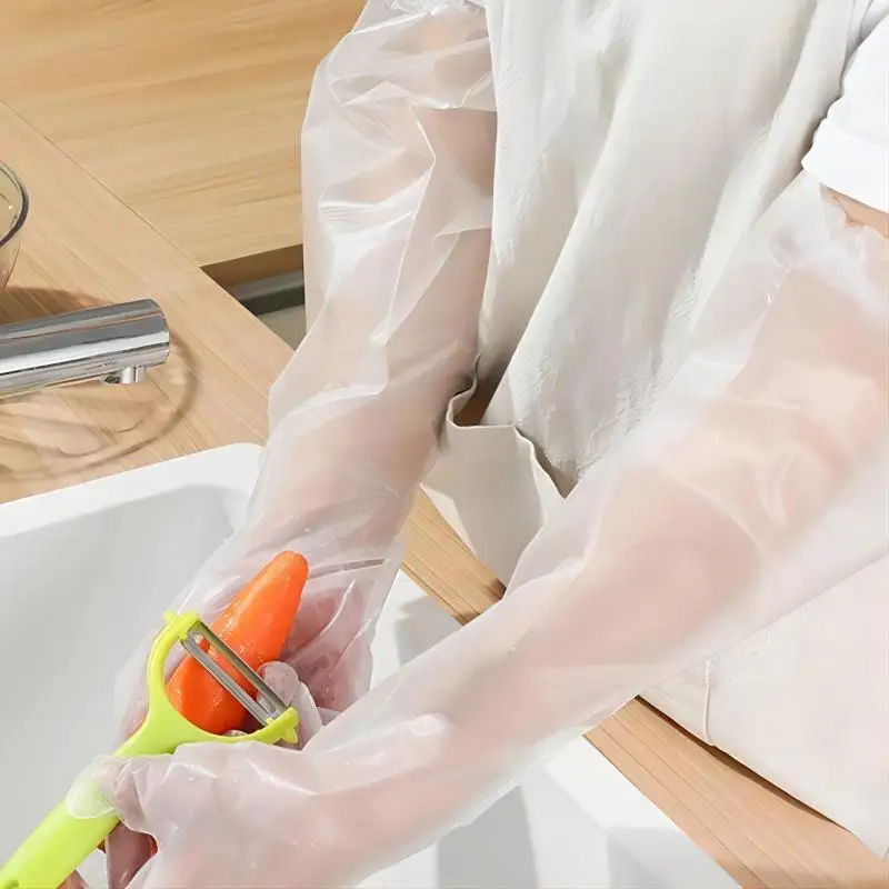 30 ชิ้น ถุงมือป้องกันแขนแบบใช้ - Rubber Glove Cleaning บทวิจารณ์และราคา