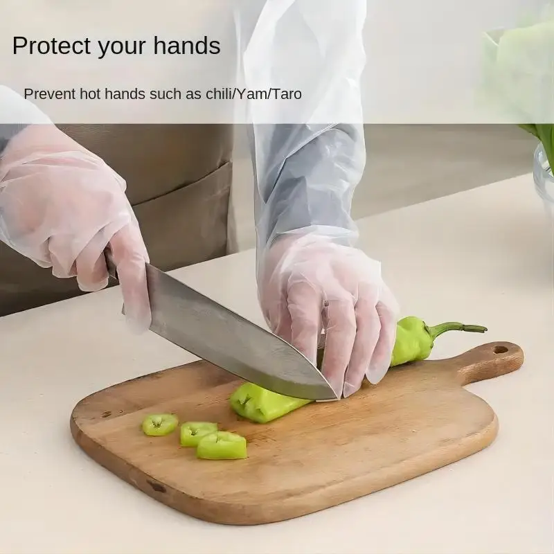 30 ชิ้น ถุงมือป้องกันแขนแบบใช้ - Rubber Glove Cleaning บทวิจารณ์และราคา
