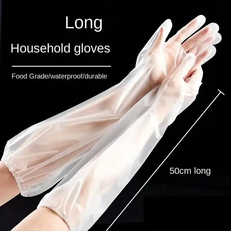 30 ชิ้น ถุงมือป้องกันแขนแบบใช้ - Rubber Glove Cleaning บทวิจารณ์และราคา