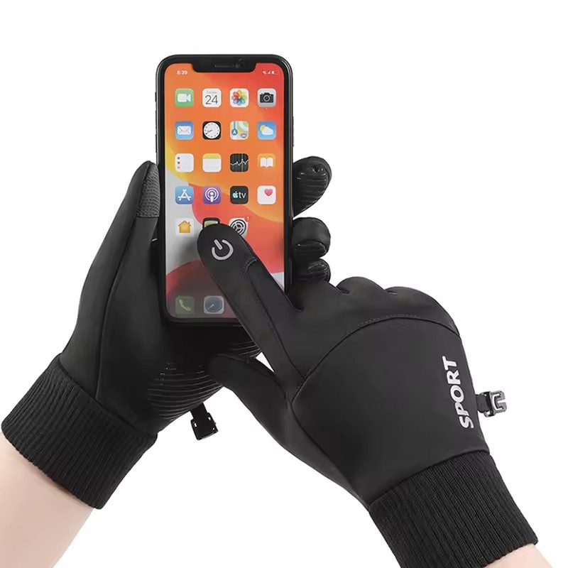 ถุงมือกันน้ำสำหรับฤดูหนาว สีดำ - Ski Glove Waterproof บทวิจารณ์และราคา