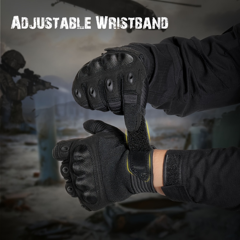 Super Fiber ผู้ชายยุทธวิธีถุงม - Motorcycle Glove Knuckle บทวิจารณ์และราคา