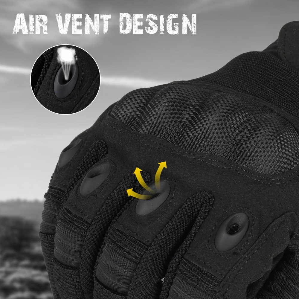 Super Fiber ผู้ชายยุทธวิธีถุงม - Motorcycle Glove Knuckle บทวิจารณ์และราคา