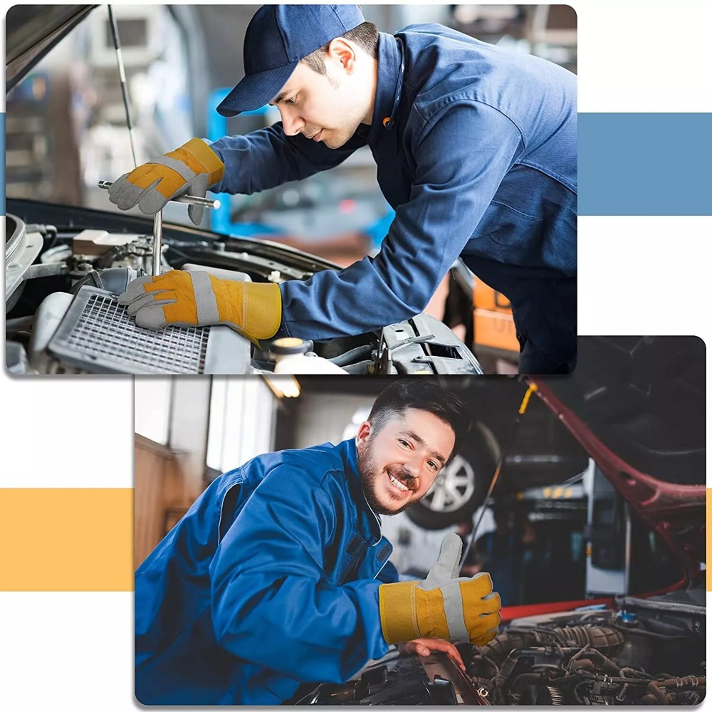 ถุงมือทำสวนหนังวัว ถุงมือเชื่อ - Cut Resistant Glove บทวิจารณ์และราคา