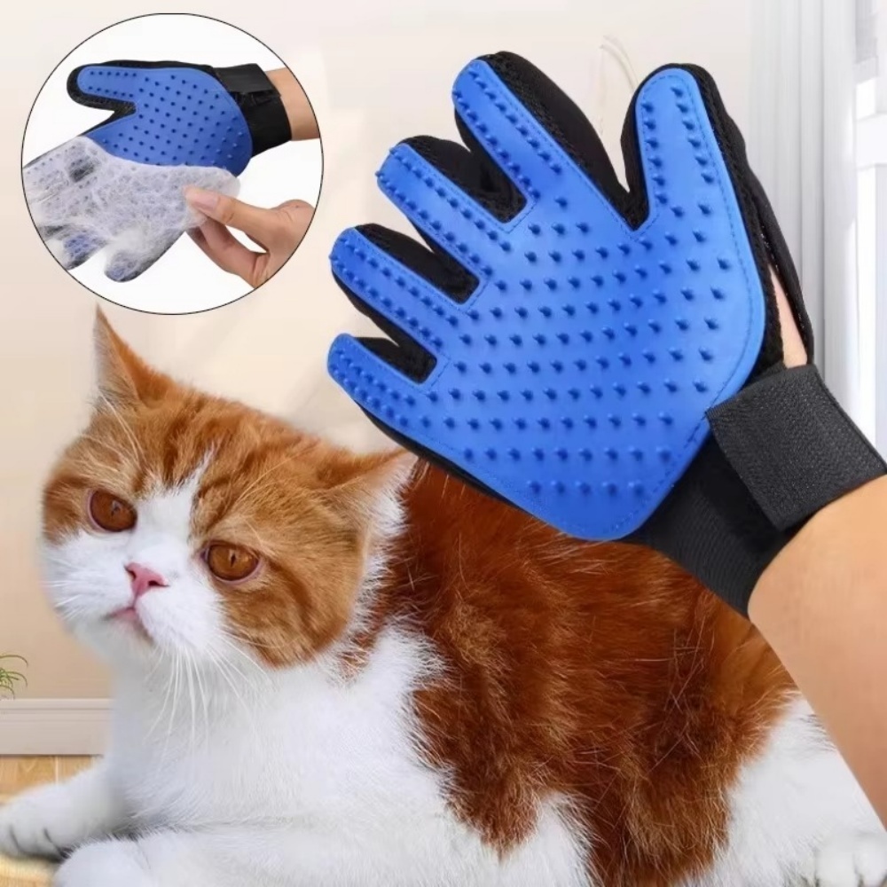 ถุงมือกรูมมิ่งสำหรับสัตว์เลี้ย - Rubber Glove Cleaning บทวิจารณ์และราคา