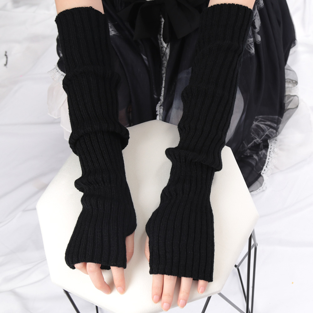 ปลอกแขนถักไหมพรมผู้หญิง ขนาด 5 - Fingerless Glove Knit บทวิจารณ์และราคา