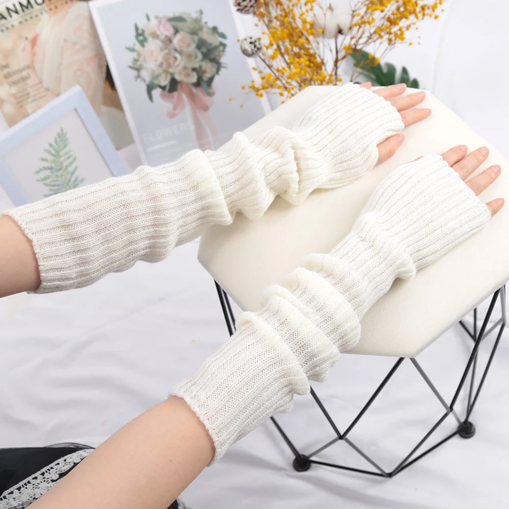 ปลอกแขนถักไหมพรมผู้หญิง ขนาด 5 - Fingerless Glove Knit บทวิจารณ์และราคา
