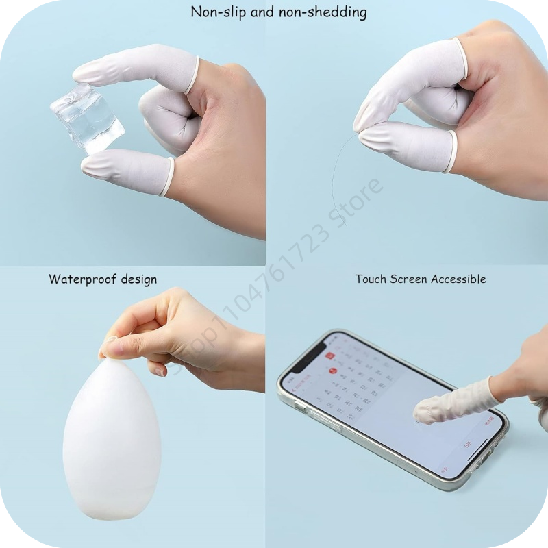 100 ชิ้น ปลอกนิ้วแบบใช้แล้วทิ้ - Latex Disposable Glove บทวิจารณ์และราคา