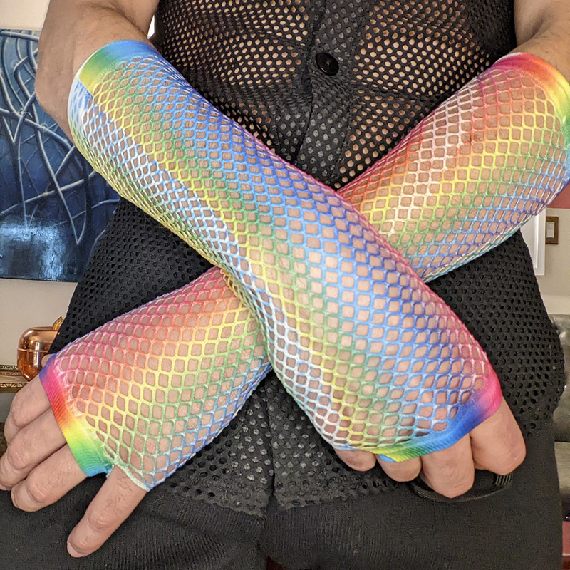 ถุงมือตาข่ายยาวสำหรับผู้หญิง 1 - Fingerless Glove Knit บทวิจารณ์และราคา